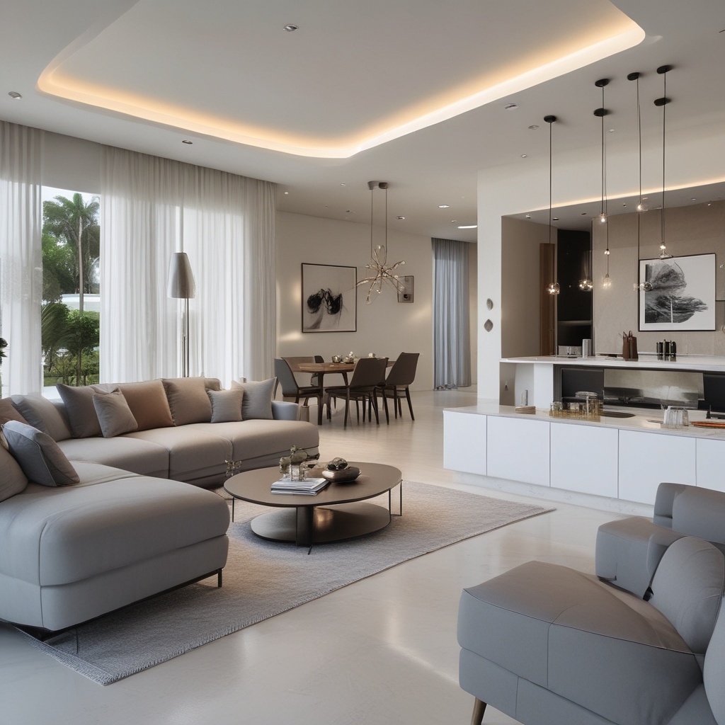 Apartment in Fox Lake Rd, Miami, interior with open space concept